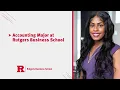 Rutgers Business School s Accounting Major Jasmine Clarke