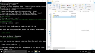 Create Ionic 2 App using Tabs template