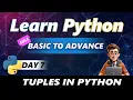 Tuples in Python Python Tutorial - Day
