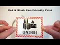 Caution Lithium Battery UN Labels Shipping Labels
