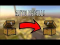 How to make an AUTO Refilling Chest in Minecraft Bedrock