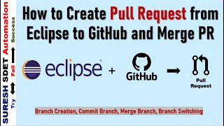 How to Create Pull Request from Eclipse IDE to GItHub Create Branch Merge Branch Switch Branch