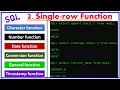 single row function in sql Oracle Database