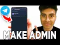 How To Make Admin In Telegram Group 2025 - Tutorial