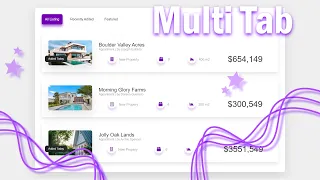 Custom Tab Layout using HTML CSS JS Multi-tabs Navigation Tab Layout HTML JS Project CSS3