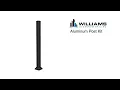 Williams Aluminum Railing Post Kit Installation