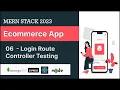 Login API Ecommerce Mern app Mern stack project