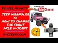 Lagu Jeep Wrangler YJ - How to change the Axle U-Joint