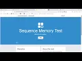 Human Benchmark com - sequence memory