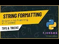 Python String formatting all versions from basic to advanced Tagalog