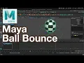 Simple Ball Bounce Animation with Squash and Stretch Maya Tutorial