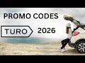 Turo Promo Codes 2026 250 OFF 20 OFF First Trip Discounts Community Verified Codes