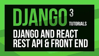 Build a Django API with React js Front-end