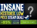 Download Lagu ABSOLUTELY INSANE HISTORIC LOW STEAM GAME DEAL UNDER $3 + MORE GREAT STEAM GAME DEALS!