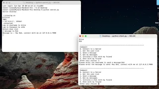 Socket programming Chat application