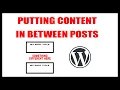 INSERT CONTENT HOMEPAGE POSTS WORDPRESS PHP PROGRAMMING
