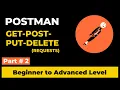API TESTING IN POSTMAN GET POST PUT DELETE REQUEST AND RESPONSE BEHAVIOR PART 2