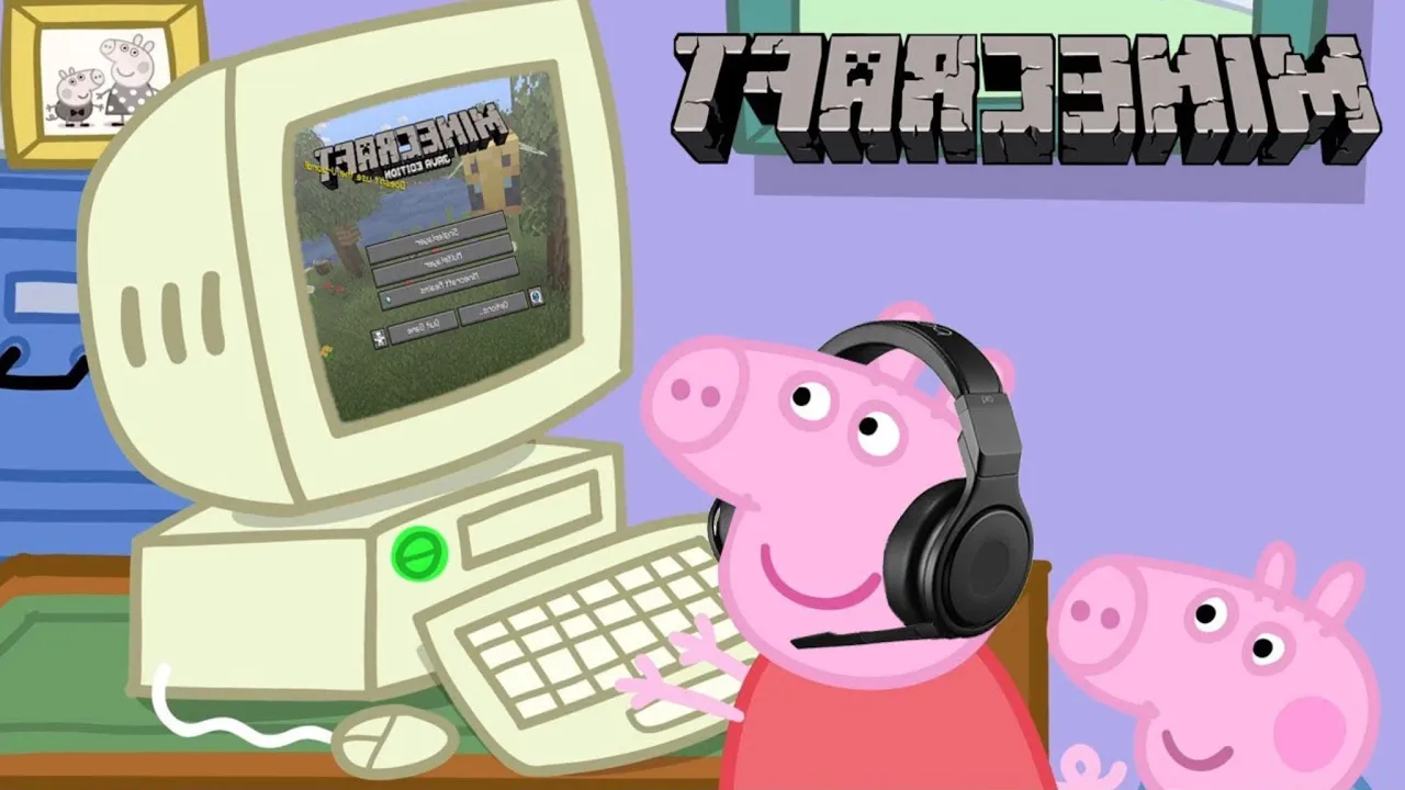 Peppa Pig Plays Minecraft But Is Reversed