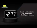Subzero T-77 - How to set the indicator for Temperature Humidity and Pressure