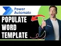 How to Populate a Word Template in Power Automate Easily 2026 Power Automate Tutorials Tips