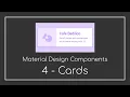 Cards MDC - 2021 Android Tutorials