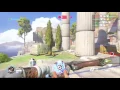 Ilios Control Snipe on Widowmaker and Headshot Shutdown on Pharah with Hanzo