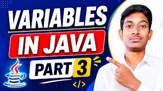 Variables in Java in Telugu Part 3 Java Variables Explained with Examples Java Full Course