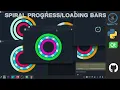 Python Spiral Bar Pyqt Pyside QtDesigner PysideExtn Modern GUI Flat UI