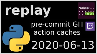 replay - pre-commit github action caching