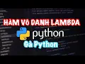 How to use anonymous lambda function in python