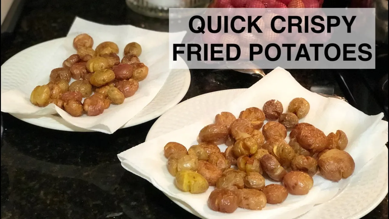 Scrumptious Tiny Fried Potatoes  (vegan-friendly + kid approved!)