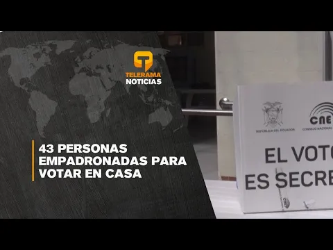 43 personas empadronadas para votar en casa