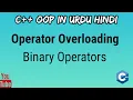 Binary Operators Overloading OOP C in