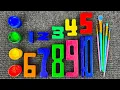 Let s Color Numbers Learn Math Count 1-10 Learning For Toddlers