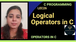 Lec26 Logical Operators in C