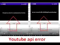 AN ERROR OCCURRED WHILE INITIALIZING THE YOUTUBE PLAYER YouTube