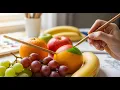 Amazing Fruit Art Relaxing Coloring Time