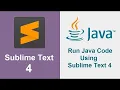How to setup Sublime Text for Java Programming