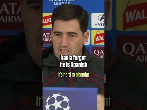 Iraola FORGOT he is Spanish 🤦‍♂️🇪🇸