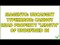 Magento Uncaught TypeError Cannot read property length of undefined in 2 Solutions