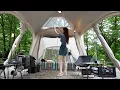 Download Lagu Solo camping in secret forest l Can a large tent be installed quickly?
