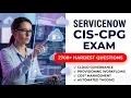 Pass The 2026 ServiceNow CIS CPG Exam Cloud Provisioning And Governance Study Guide