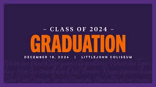 Clemson University Fall 2024 1 30pm Graduation