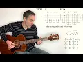 Key to the Highway - Big Bill Broonzy - Guitar lesson / tutorial / cover with tab