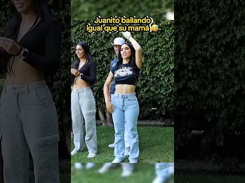 JUANITO BAILANDO IGUAL QUE SU MAMÁ 😅❤️ | #jukilop #shorts #kimberlyloaiza