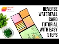 Reverse Waterfall Card Tutorial With Easy Steps by Srushti Patil
