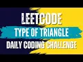LeetCode 3024 Type of Triangle Solution link