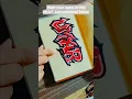 How to Draw 3D Graffiti Letters Bold Name Art in Bubble Style