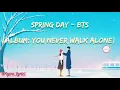 Download Lagu Lirik lagu BTS (방탄소년단) SPRING DAY (Han/Romanze)