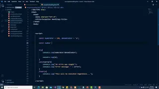 JavaScript Exception Handling